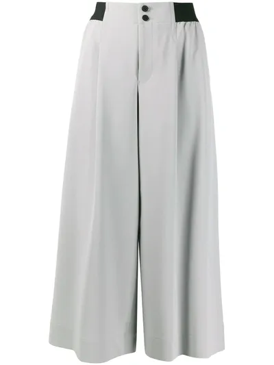 Issey Miyake Larghi Palazzo Pants In Grey