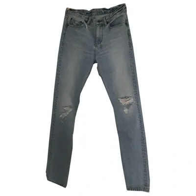 Pre-owned Ksubi Straight Jeans In Blue