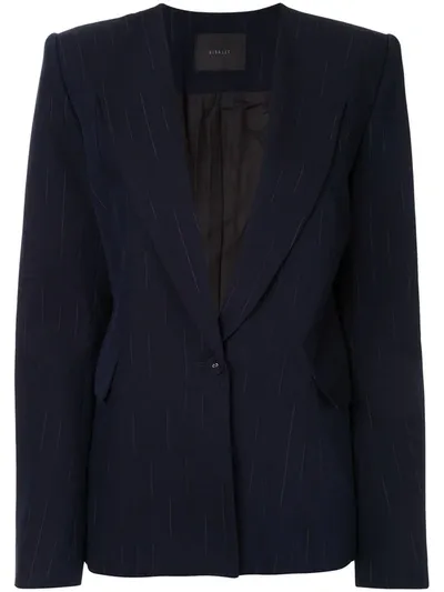 Dion Lee Faded Pinstripe Blazer In Blue