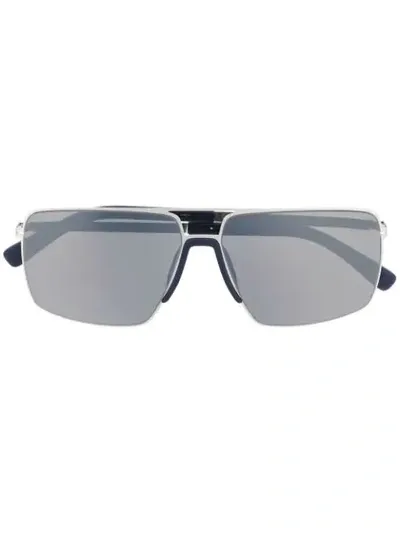 Mykita Lotus Square Sunglasses In Blue