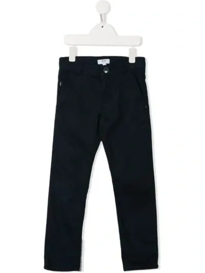 Hugo Boss Kids' Straight Leg Chinos In Blue