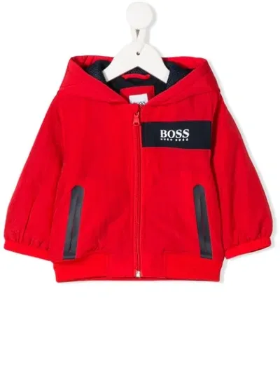 Hugo Boss Babies' Padded Jacket In Red