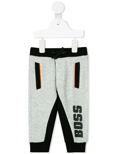 Hugo Boss Babies' Jersey Sweatpants In Grey