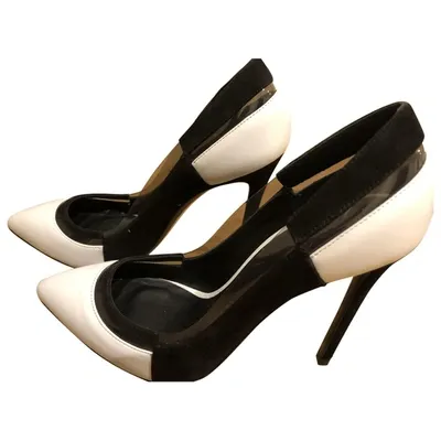 Pre-owned Greymer Leather Heels In White