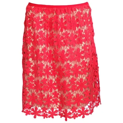 Pre-owned Hoss Intropia Mid-length Skirt In Red