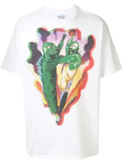 Just Don Godxilla X Barxley T-shirt In White