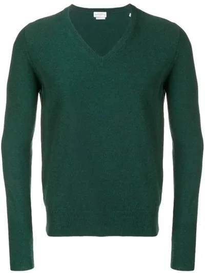 Ballantyne Pure Cashmere Pullover In Green