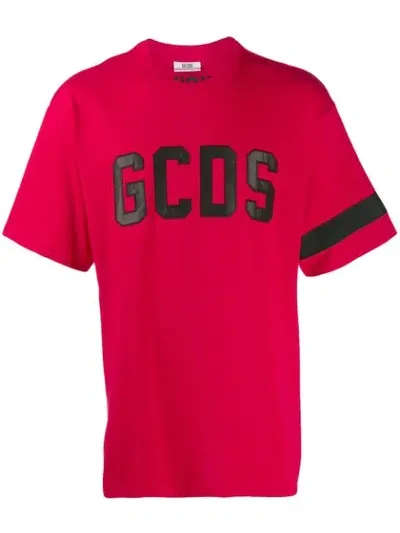 Gcds Logo Patch Red T-shirt