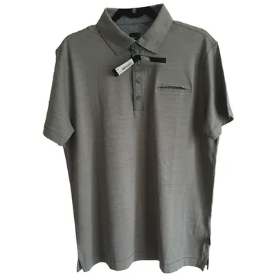 Pre-owned Hugo Boss Grey Cotton T-shirt