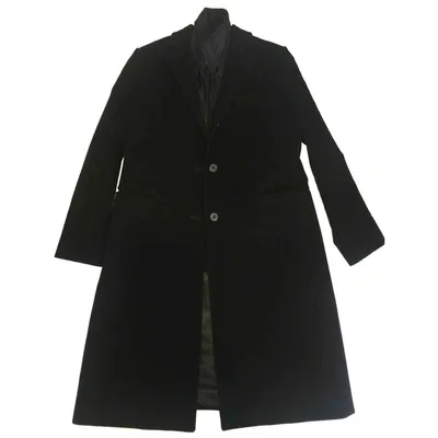 Pre-owned Fay Coat In Black