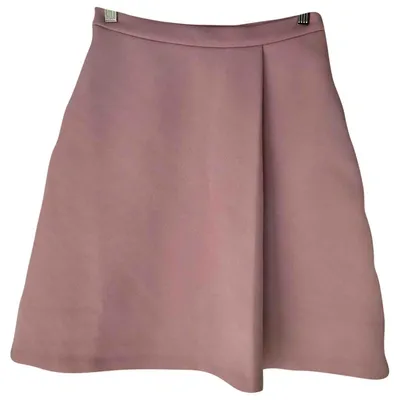 Pre-owned Max Mara Mid-length Skirt In Pink