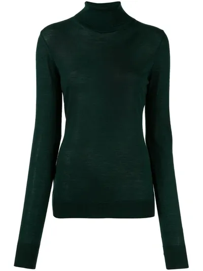 Ports 1961 Slim Fit Polo Neck In Green