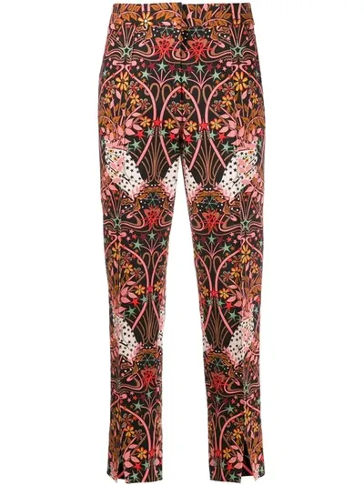 Liberty London Maisie Ianthe Valentine-print Trousers In Black