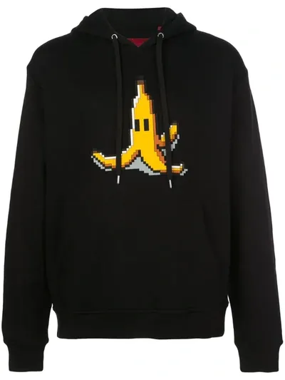 Mostly Heard Rarely Seen 8-bit Peel Printed Hooded Sweatshirt In Black