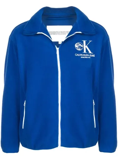 Calvin Klein Moon Odyssey Sweatshirt In Blue