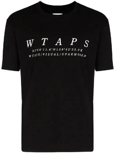 Wtaps Logo Printed T-shirt In Black