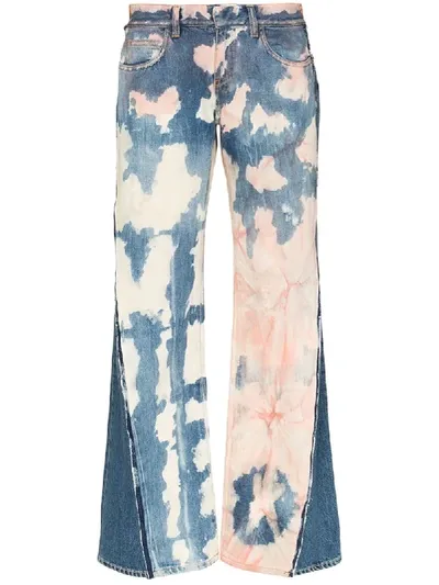 Duran Lantink Upcycled Tie-dye Jeans In Blue