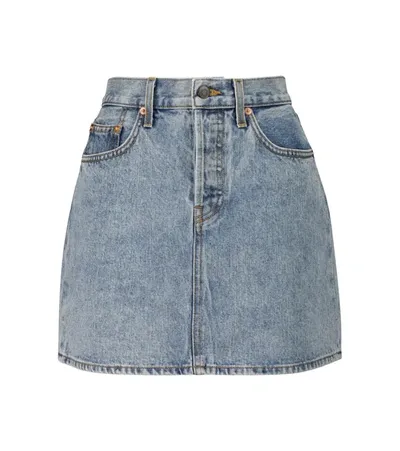 Wardrobe.nyc Wardrobe. Nyc Denim Mini Skirt In 라이트 블루