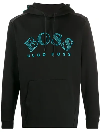 Hugo Boss Kapuzenpullover Mit Logo In Black