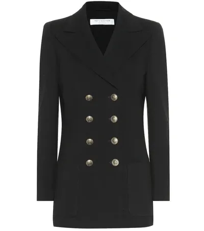 Philosophy Di Lorenzo Serafini Double-breasted Fitted Blazer In Black