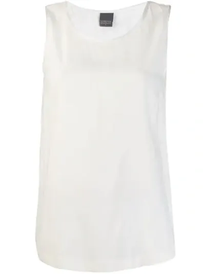 Lorena Antoniazzi Layered Hem Tank Top In White