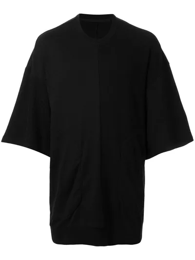 Julius Oversized Short-sleeve T-shirt In Black