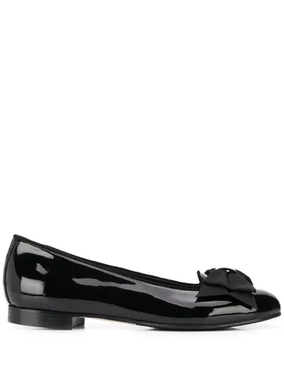 Scarosso Cloe Ballerina Shoes In Black