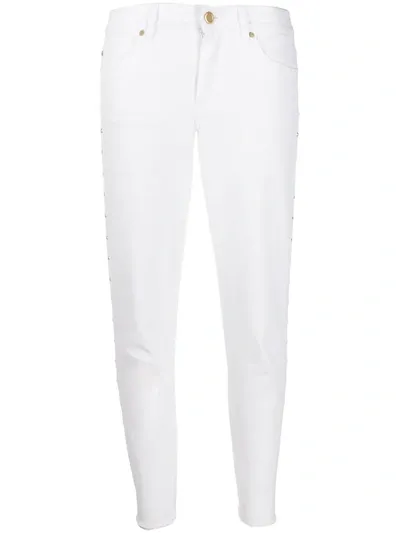 Escada Sport Studded Ankle Jeans In White