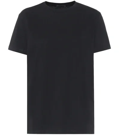 Wardrobe.nyc Release 05 Round-neck Cotton-jersey T-shirt In Black