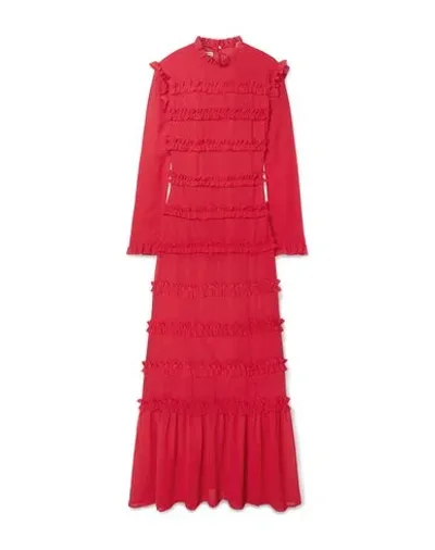 Rejina Pyo Hadley Ruffled Chiffon Maxi Dress In Red