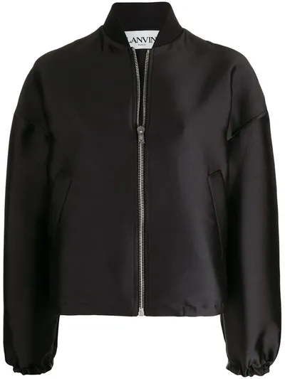 Lanvin Oversized Bomber Jacket In Black