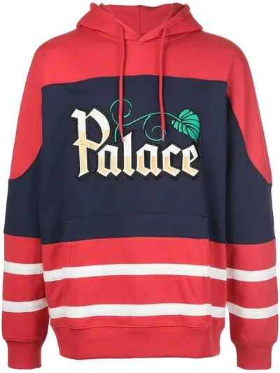 Palace Logo Print Hoodie In Red