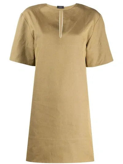 Joseph Long-line Tunic Top In Green