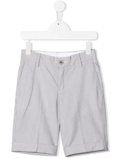 Hugo Boss Kids' Striped Shorts In White