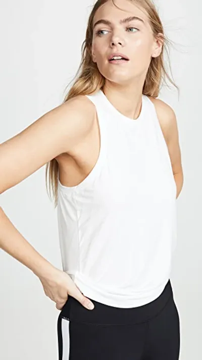 Splits59 Toni Jersey Tank Top In Off White