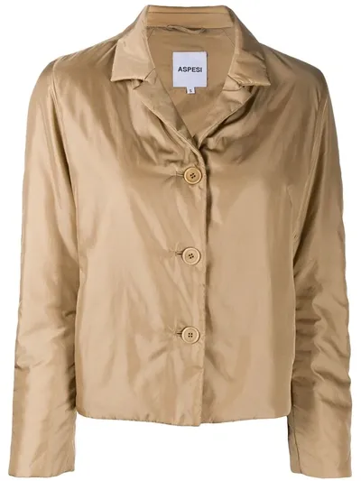 Aspesi Bocconcino Padded Jacket In Neutrals