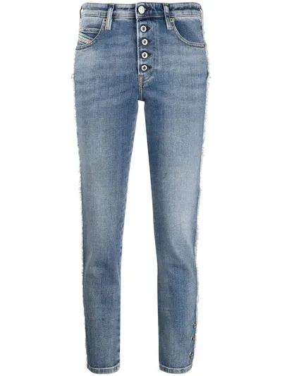 Diesel Low-waist Boyfriend Jeans In Blue