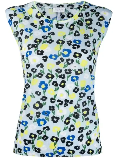 Escada Sport Light Blue Viscose Tank Top