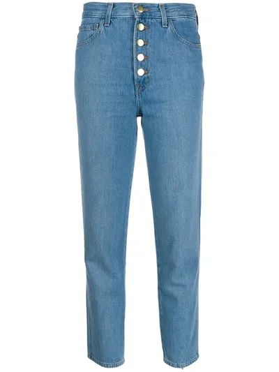 J Brand High Waisted Jeans In Blue