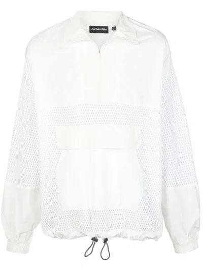 God's Masterful Children Mesh Panel Windbreaker In White