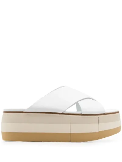 Paloma Barceló Paloma Barcelo White Leather Sandal