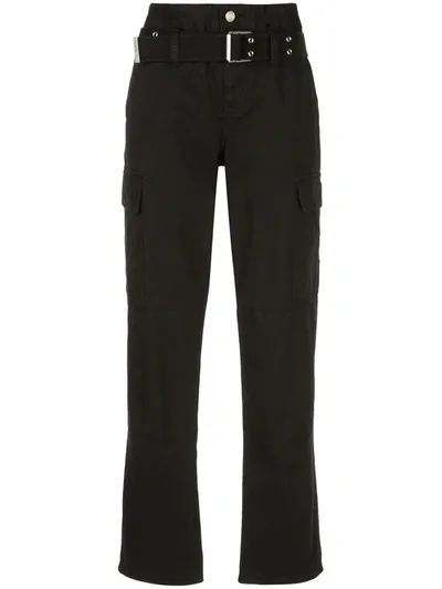 Rta Sallinger Belted Cargo Pants In Black