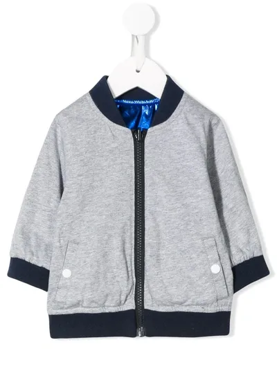 Little Marc Jacobs Babies' Cartoon Print Reversible Jacket In Blue