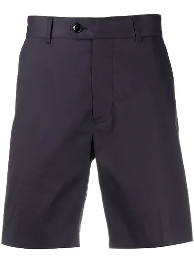 Brett Johnson Mid-rise Chino Shorts In Blue