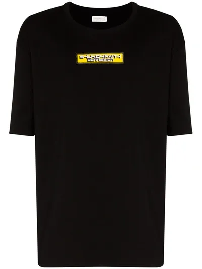 Faith Connexion X Shuko Logo Patch Cotton T-shirt In Black