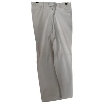 Pre-owned Givenchy Trousers In White