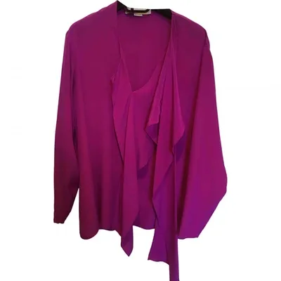 Pre-owned Stella Mccartney Silk Blouse In Purple