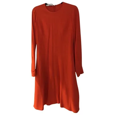 Pre-owned Stella Mccartney Mid-length Dress In Orange