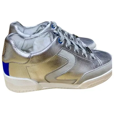 Pre-owned Stella Mccartney Glitter Trainers In Metallic