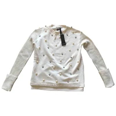 Pre-owned Pinko Wool Jumper In White